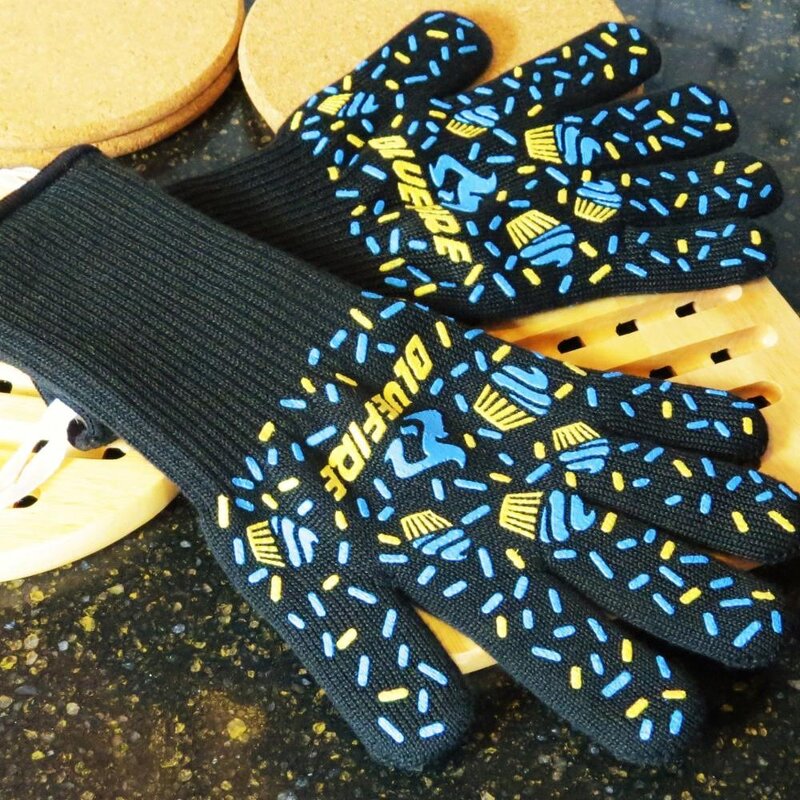 Heat Proof Gloves Manufacturer - BlueFire Pro for BBQ Welding Deyan Fiber