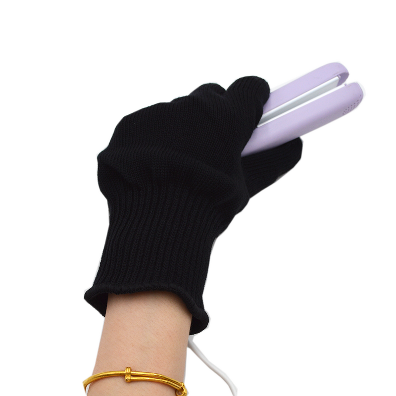 Heat Resistant Gloves Manufacturer - Cotton PVC Dotted for Hair Styling