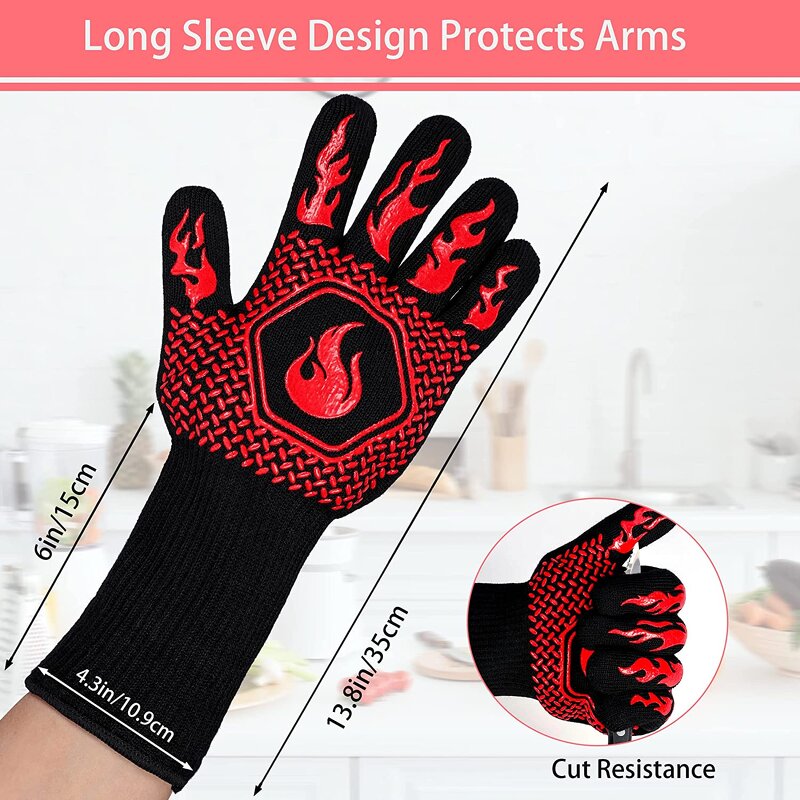 Oven Mitts Manufacturer - CE Certified 800 Degrees Heat Resistant
