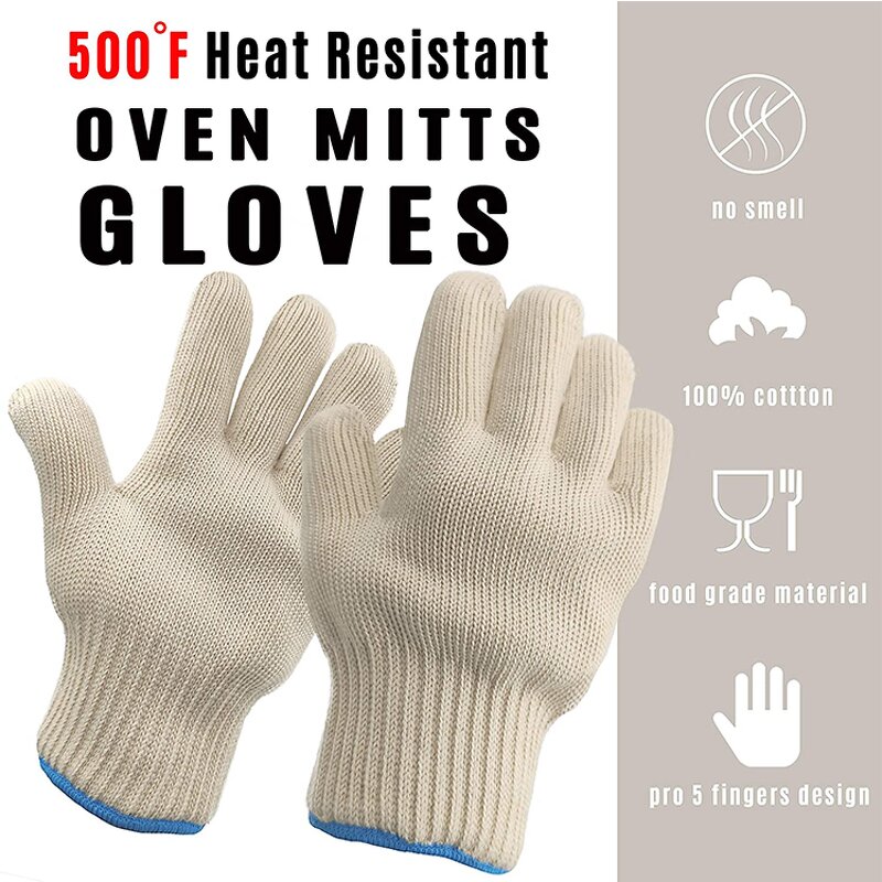 BBQ Gloves Manufacturer - China Factory Flexible Anti Skid Heat Resistant