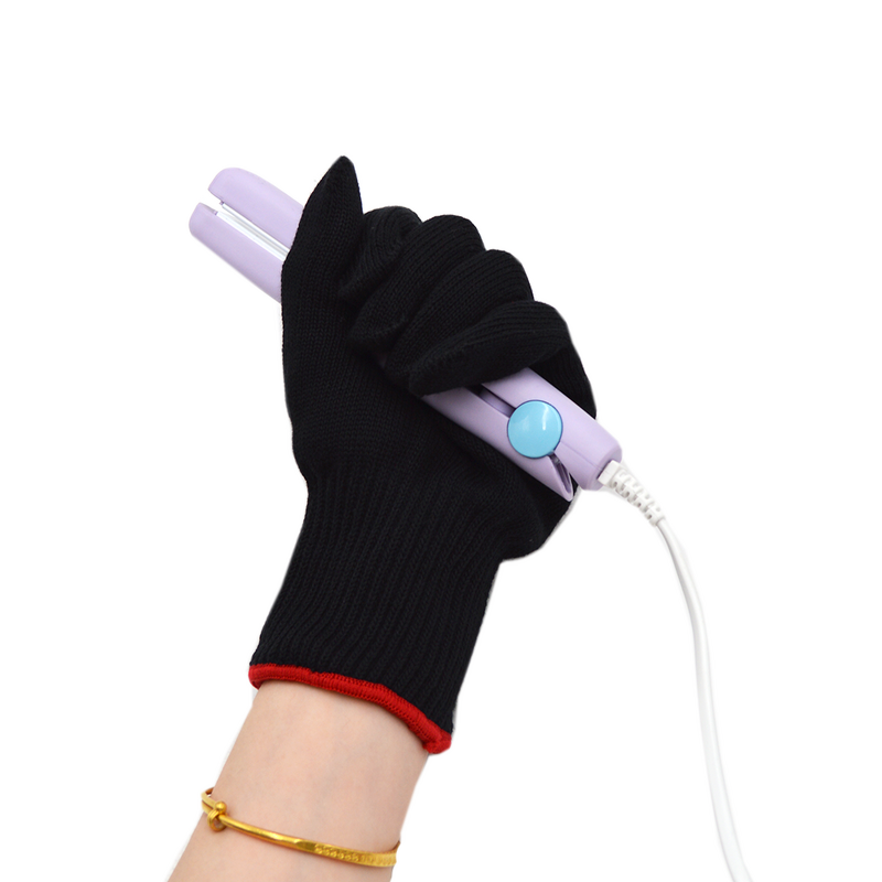 Heat Resistant Gloves Manufacturer - Cotton PVC Dotted for Hair Styling
