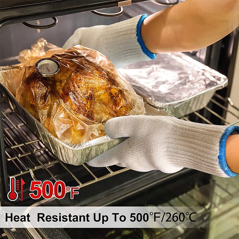 Grill Mittens Manufacturer - Hot Selling Extreme BBQ Heat Resistance Gloves