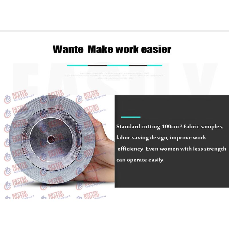 Fabric Sample Cutter Factory - Circular Cutting GSM Cutter 1 Year