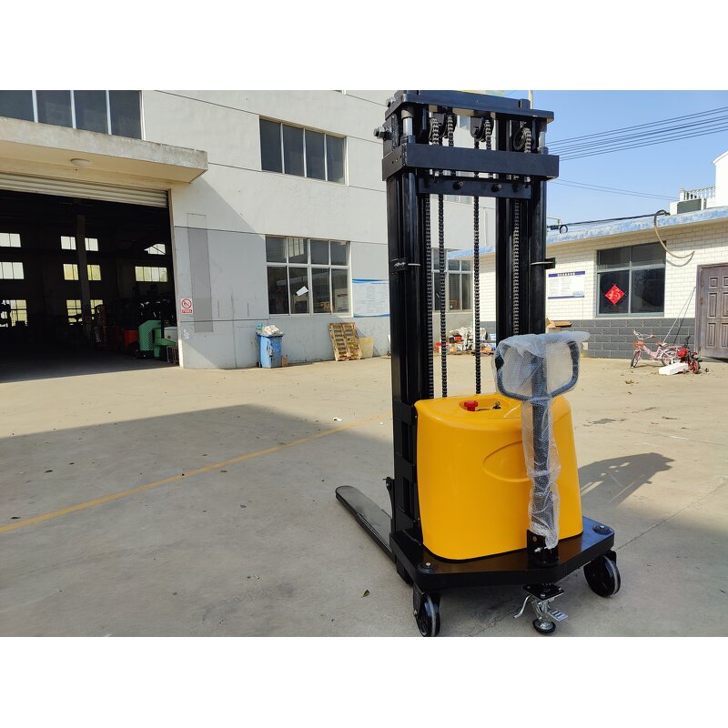 Electric Pallet Stacker Manufacturer - 1-2T Battery Semi Electric Stacker