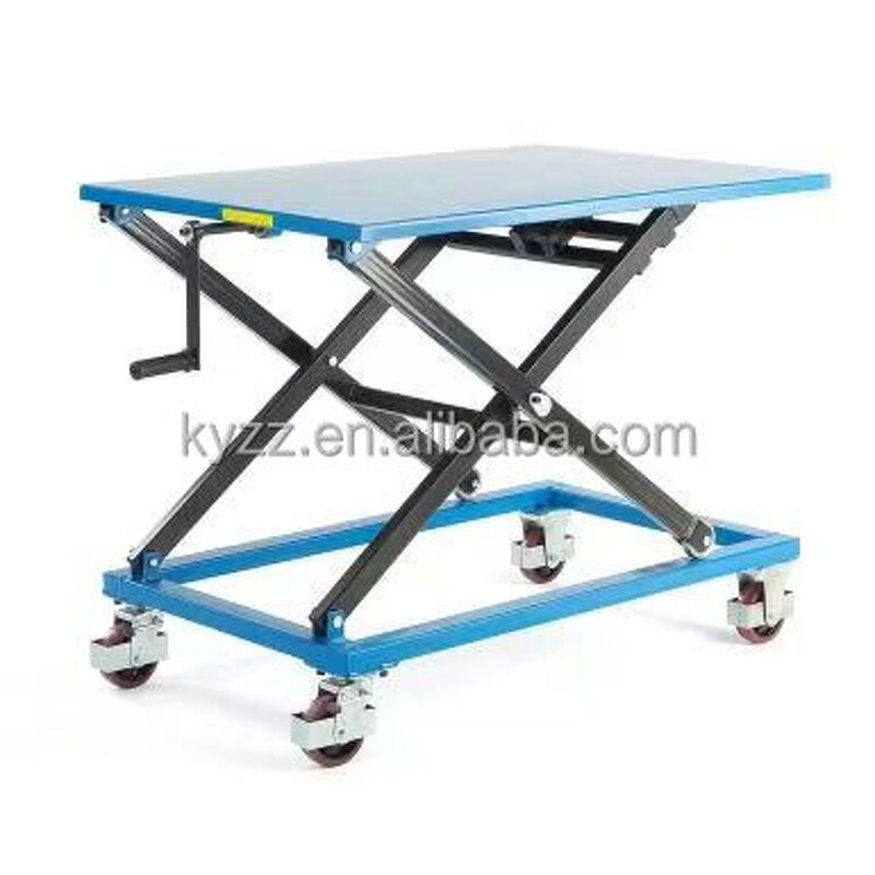 Scissor Lift Table Manufacturer - MP-A Manual Cranking Hydraulic Mobile