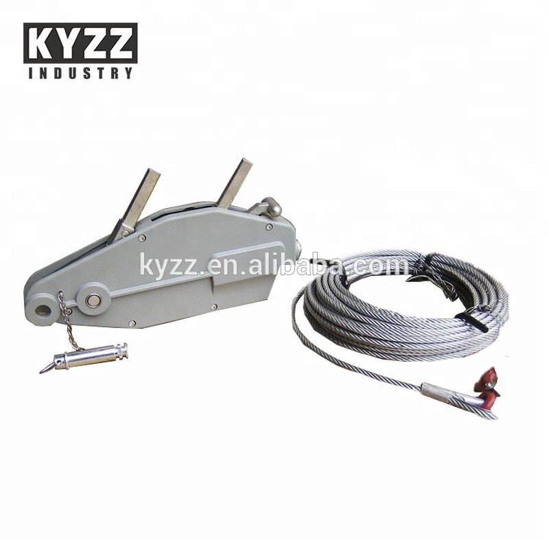 Hand Winch Manufacturer - 3.2 Ton Aluminum Wire Rope Tirfor Winch