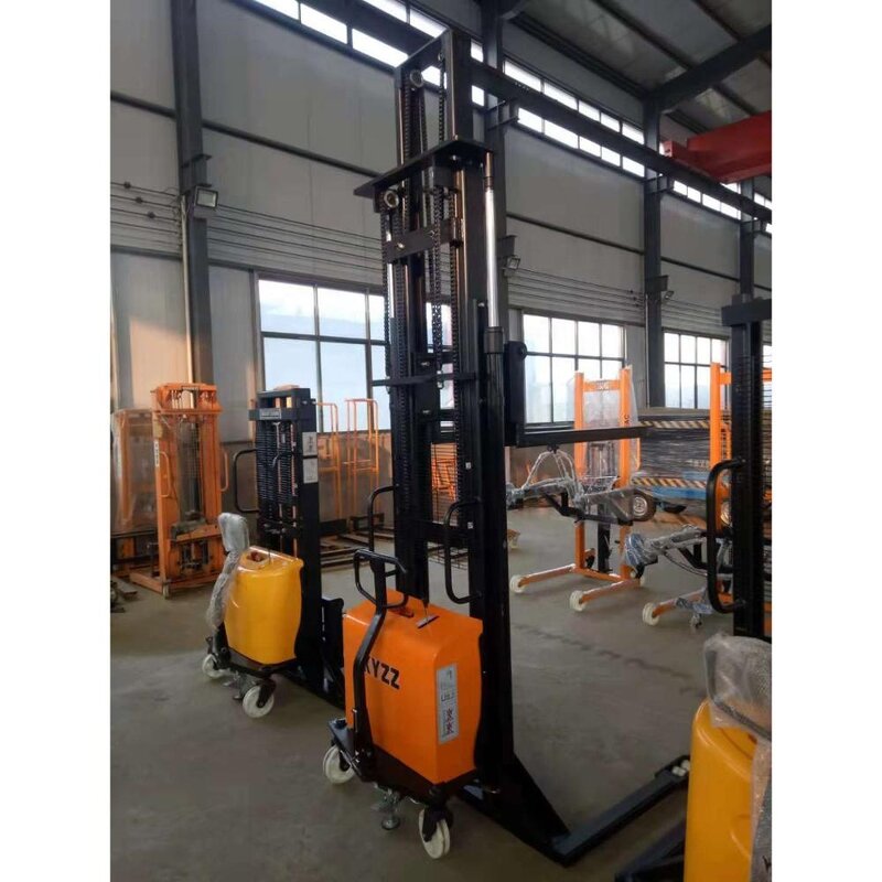Electric Pallet Stacker Manufacturer - 1-2T Battery Semi Electric Stacker
