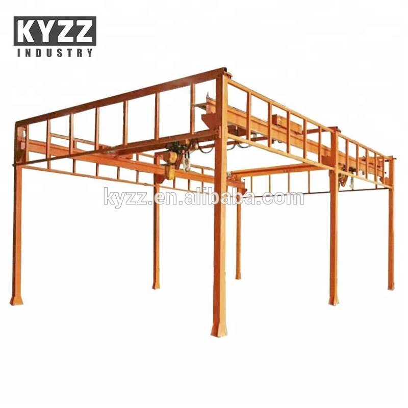 Overhead Crane Manufacturer - Free Standing Modular Workstation Bridge Crane