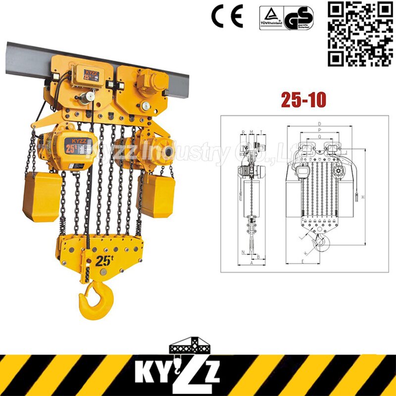 Electric Chain Hoist Manufacturer - 1-5 Ton Low Headroom Used Hoist