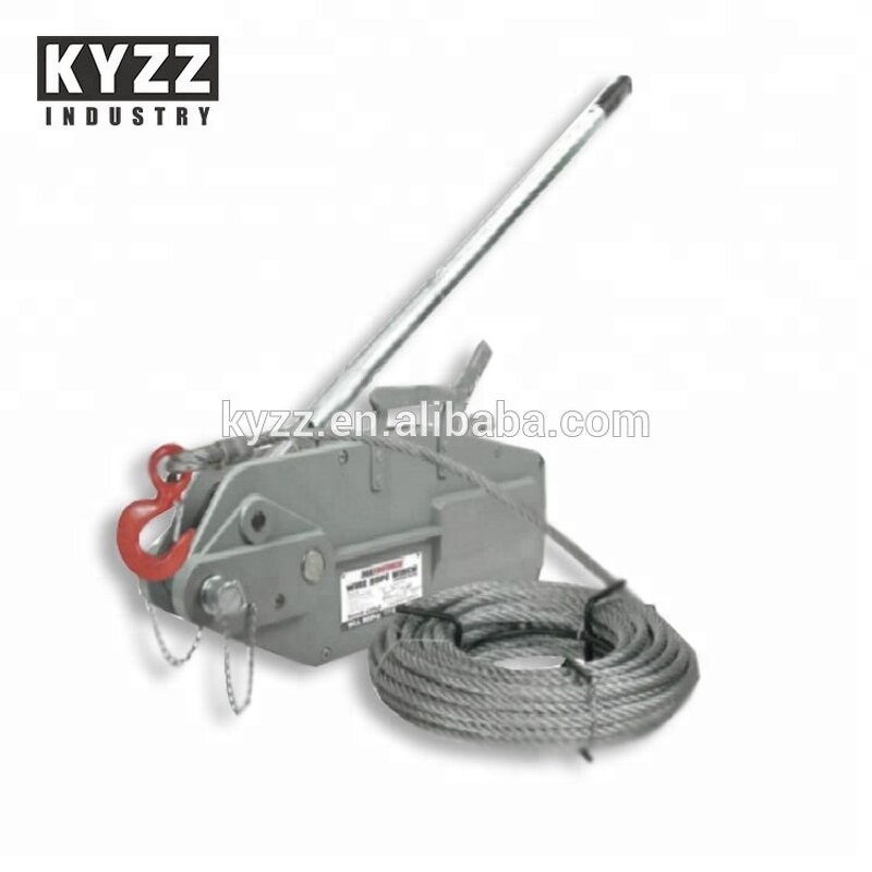 Hand Winch Manufacturer - 3.2 Ton Aluminum Wire Rope Tirfor Winch
