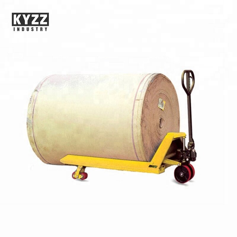 Roll Hand Pallet Truck Manufacturer - 2-3 Ton for Paper Plastic Film Rolls