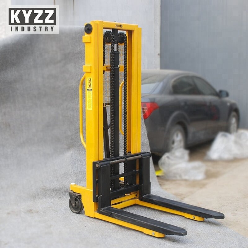 Pallet Stacker Manufacturer - Manual Wide Customized Leg Pallet Lifter