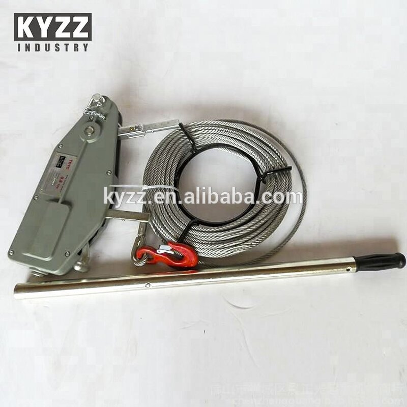 Hand Winch Manufacturer - 3.2 Ton Aluminum Wire Rope Tirfor Winch