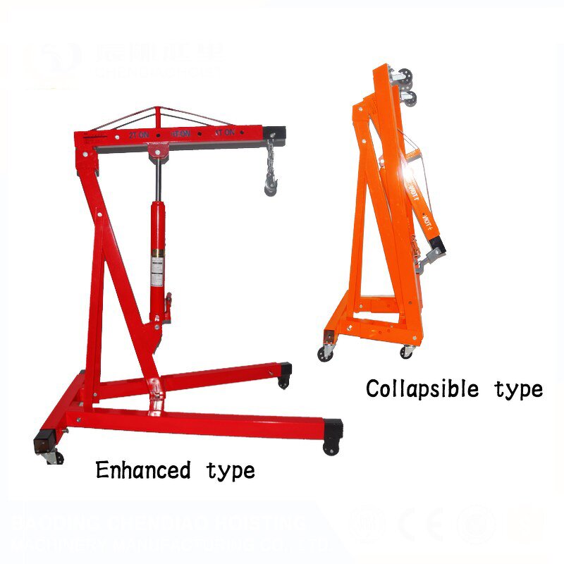 Shop Crane Manufacturer - Portable Foldable 1-3Ton Hydraulic Engine Crane