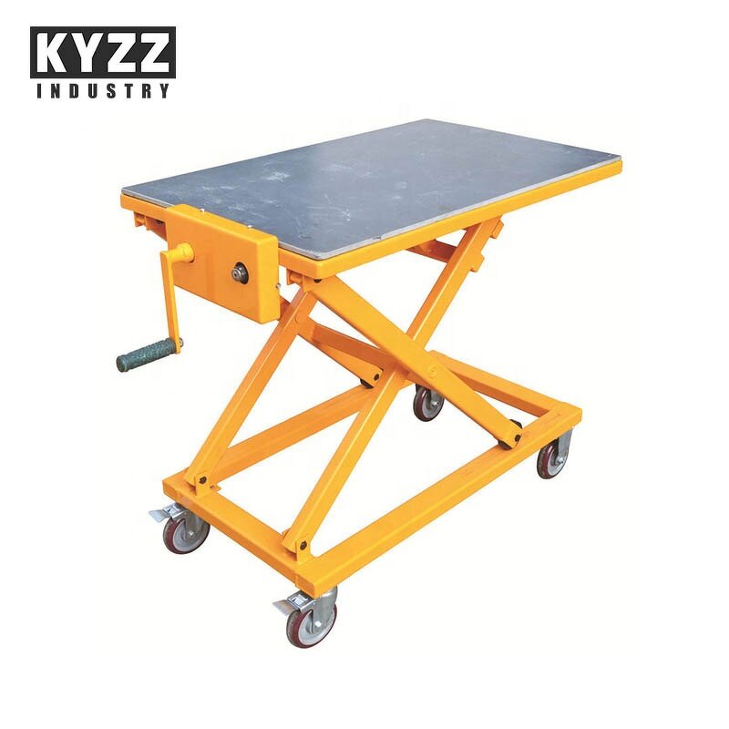 Scissor Lift Table Manufacturer - MP-A Manual Cranking Hydraulic Mobile