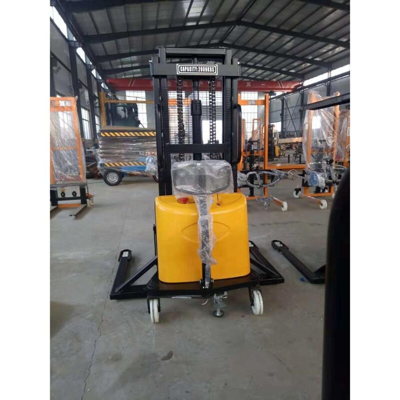 Electric Pallet Stacker Manufacturer - 1-2T Battery Semi Electric Stacker