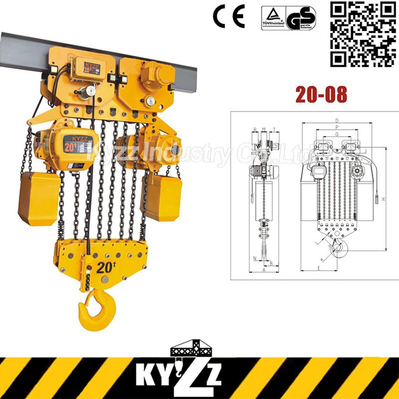 Electric Chain Hoist Manufacturer - 1-5 Ton Low Headroom Used Hoist