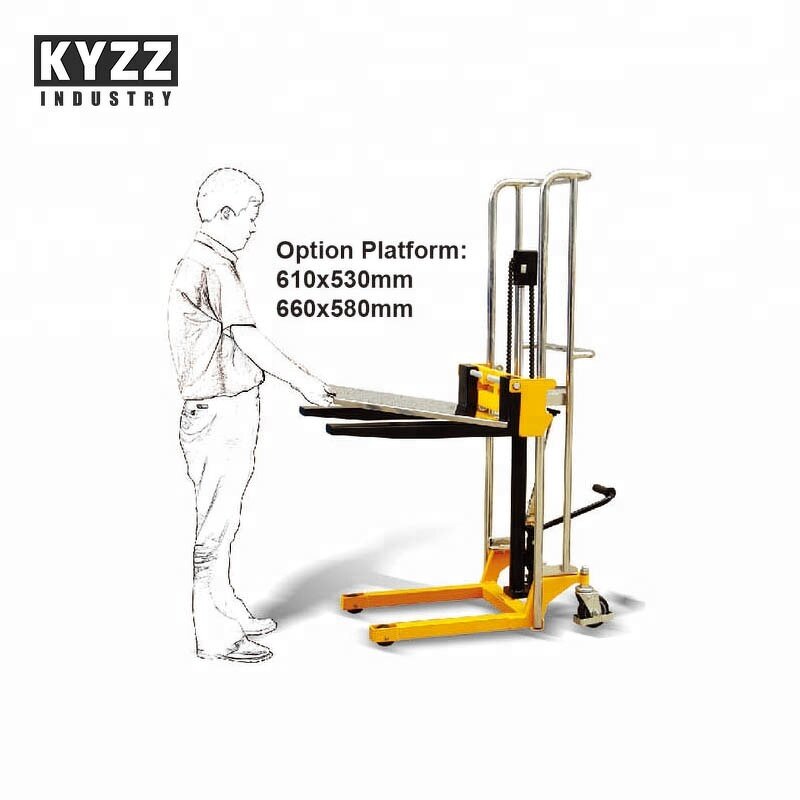 Hydraulic Pallet Stacker Manufacturer - 400kg Light Weight Portable Platform