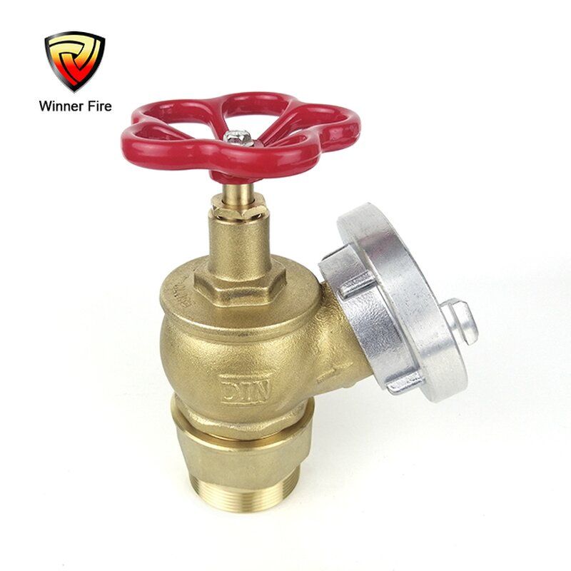 Fire Hose Angle Valve Manufacturer - 2 Inch Brass Oblique with Storz