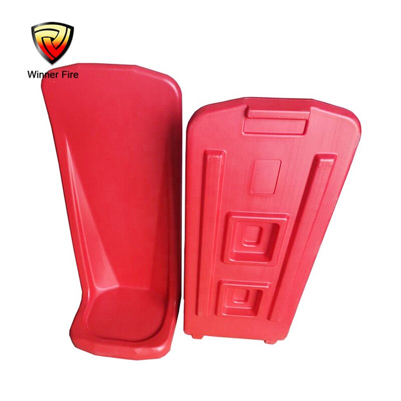 Fire Extinguisher Stand Manufacturer - Floor Mounted Single Red Plastic Stand