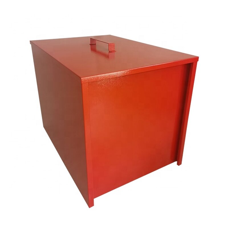 Fire Sand Box Manufacturer - New Design Space Saving Red Coated Box
