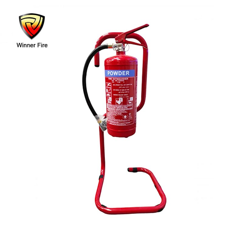 Fire Extinguisher Stand Manufacturer - Red Tubular Single Extinguisher Stand
