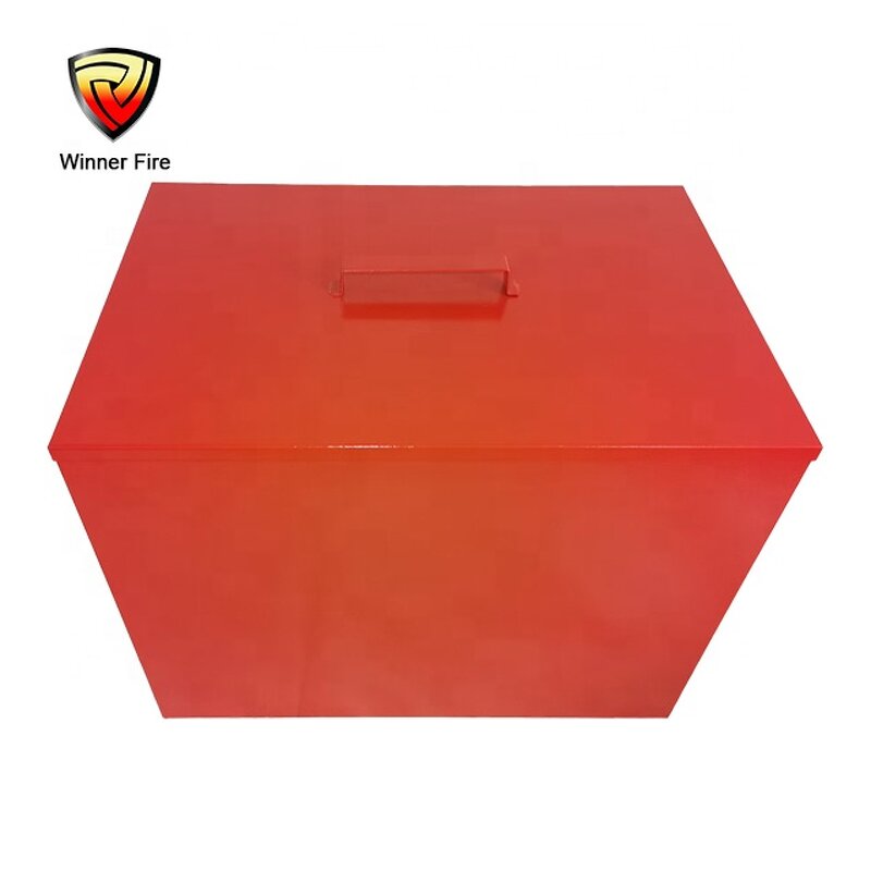 Fire Sand Box Manufacturer - New Design Space Saving Red Coated Box