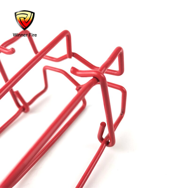Fire Sprinkler Cage Manufacturer - Red One Piece Powder Coated Cage