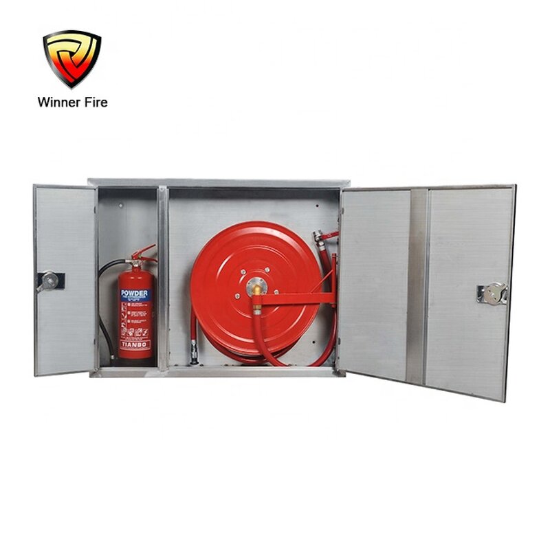Fire Hose Reel Cabinet Manufacturer - Stainless Steel Double Horizontal