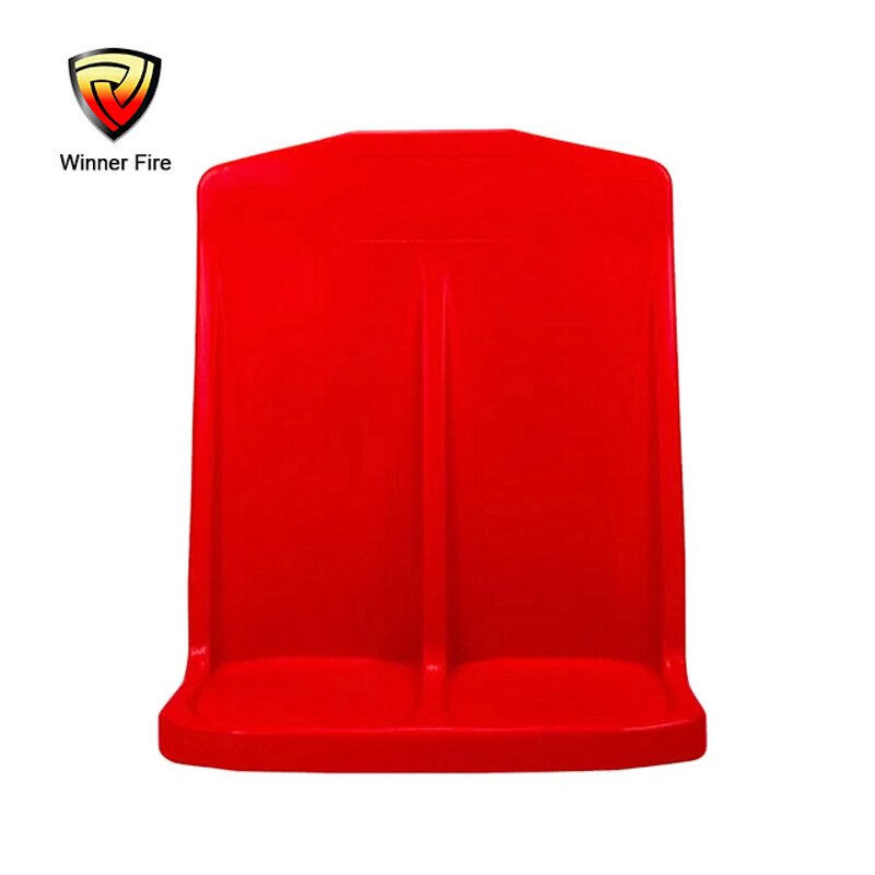 Fire Extinguisher Stand Manufacturer - Floor Mounted Red Plastic Double Stand