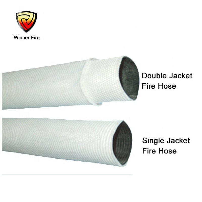 Fire Hose Manufacturer - White 1.5 Inch Double Jacket Fire Hose