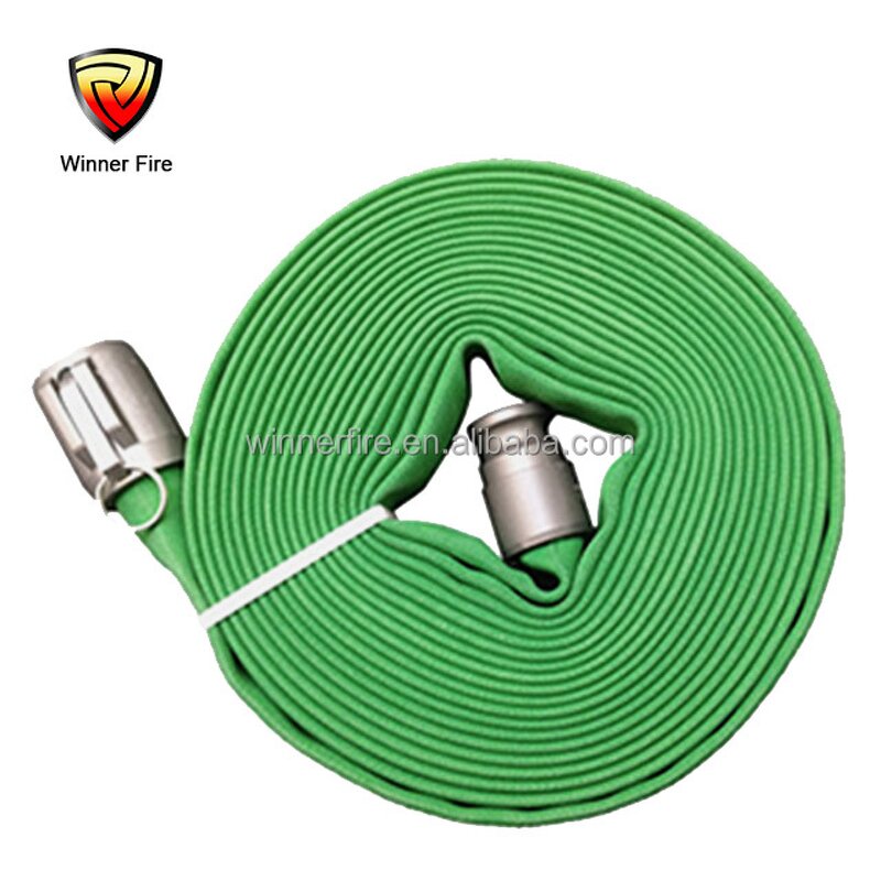 Fire Hose Manufacturer - Green 1.5" X 50' Double Jacket Snowmaking