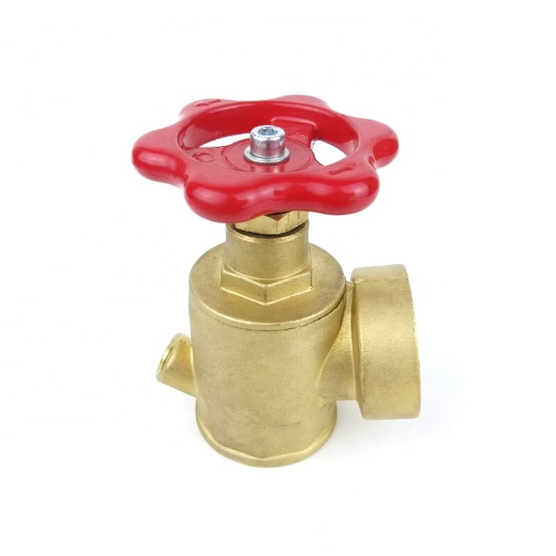 Fire Valve Manufacturer - DN45 Brass Barcelona with Pressure Gauge