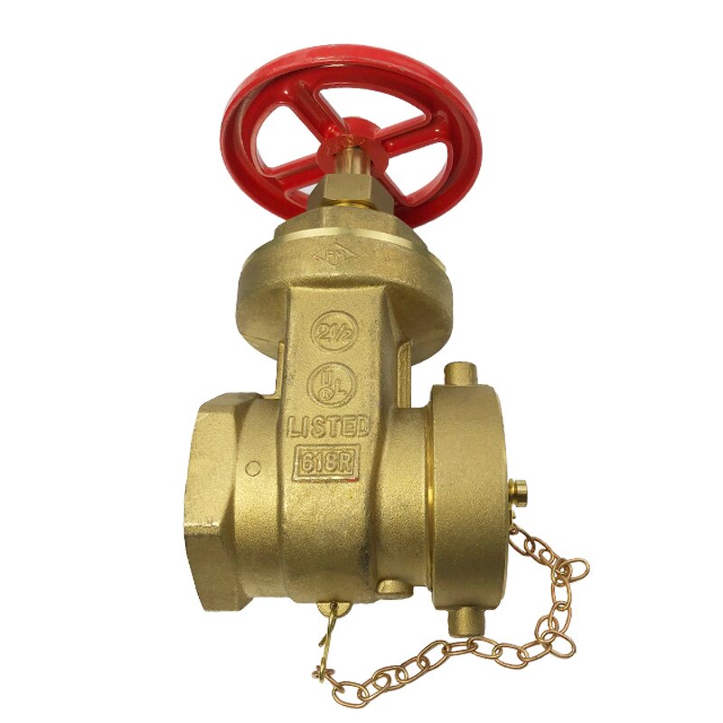 Fire Hose Valve Manufacturer - 2-1/2 in FNPT X MNST 300 Brass Valve
