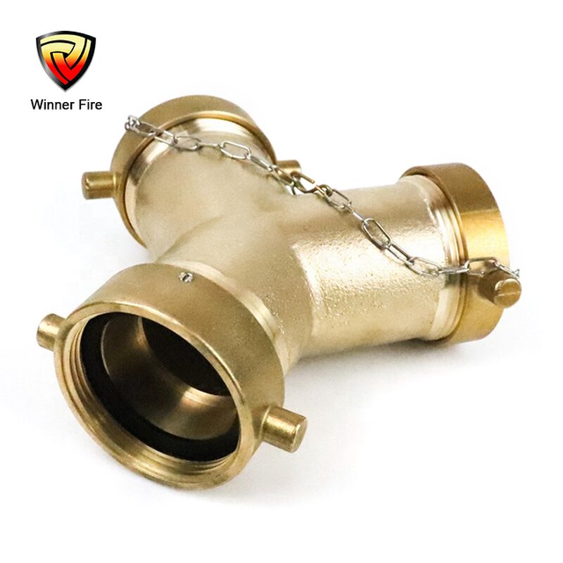 Siamese Connection Valve Manufacturer - 2 Way Y Brass Water Divider