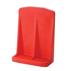 Fire Extinguisher Stand Manufacturer - Floor Mounted Red Plastic Double Stand