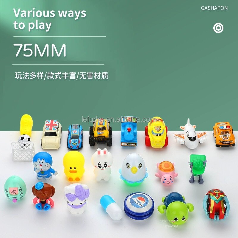 Capsule Toy Manufacturer - 75 mm Twisted Egg Plastic Capsule Toy