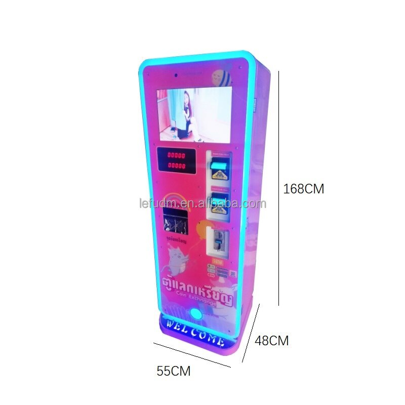 Coin Changer Manufacturer - Customized Automatic 17''LCD Coin Bill Converter