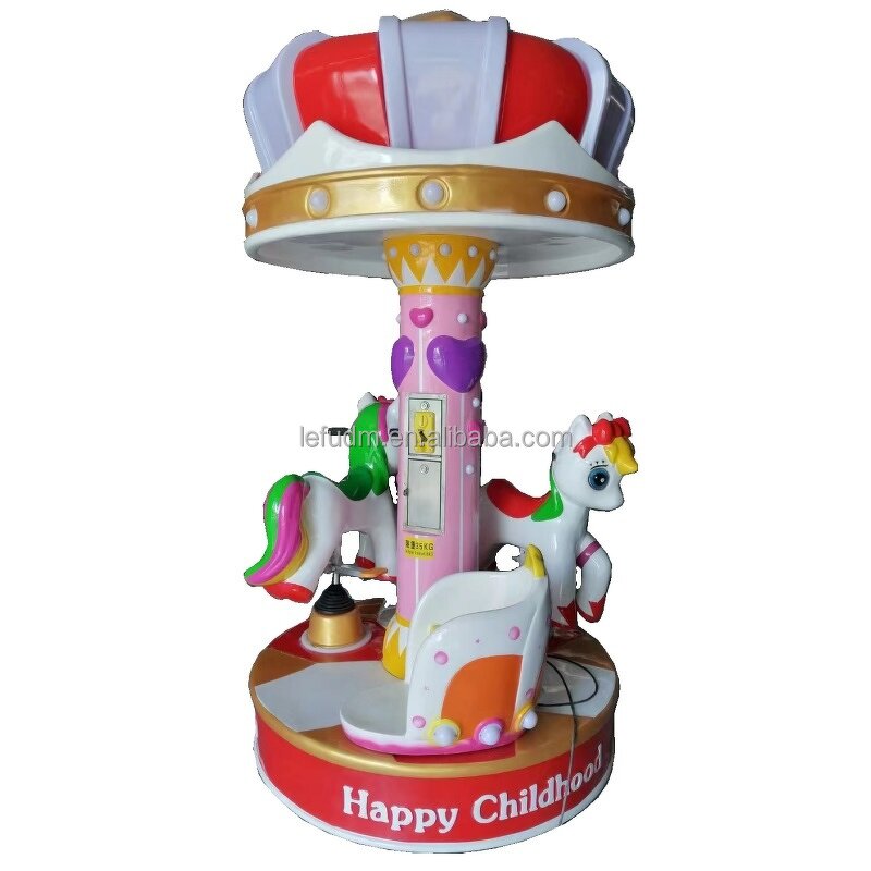 Carousel Ride Manufacturer - Factory Sale Indoor Mini 3 Players Carousel