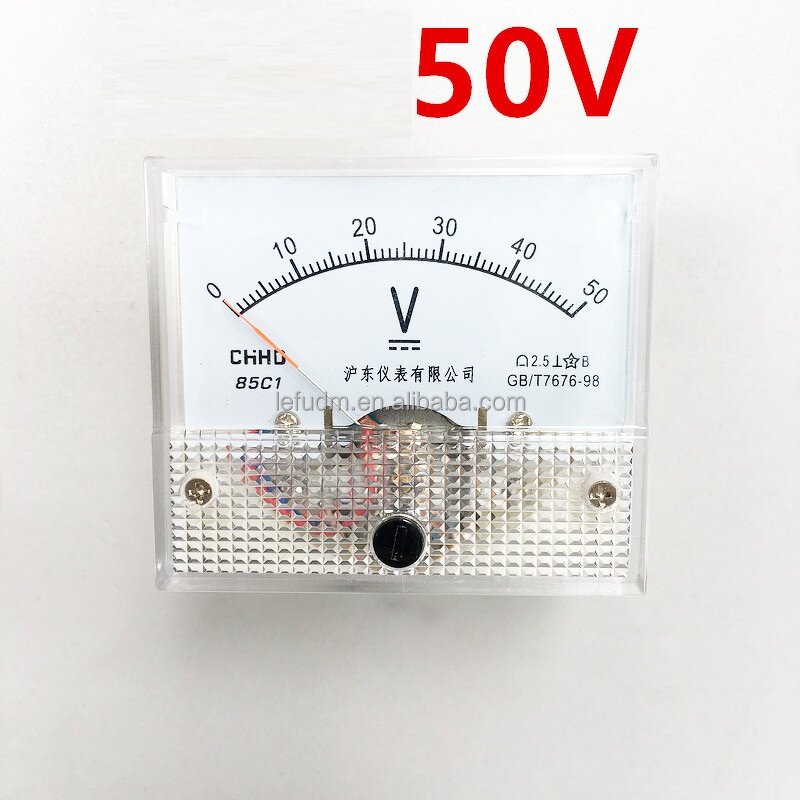 Voltmeter Manufacturer - 85C1 DC 50V Analog Pointer Voltmeter