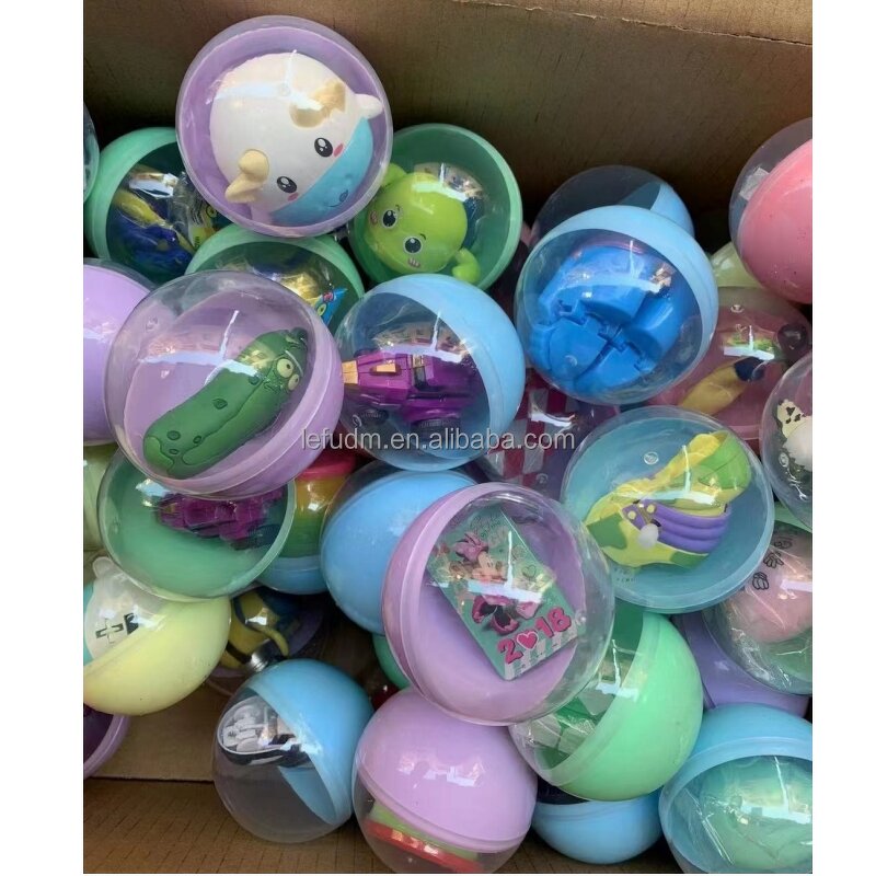 Capsule Toy Manufacturer - 75 mm Twisted Egg Plastic Capsule Toy