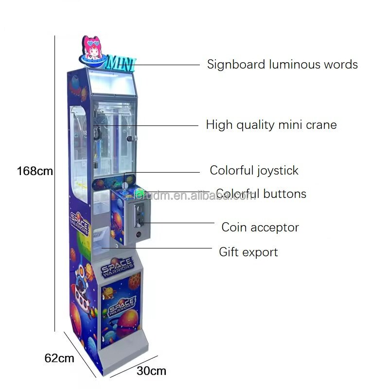 Claw Machine Manufacturer - Hot Sale Coin Operated Mini with Bill Acceptor