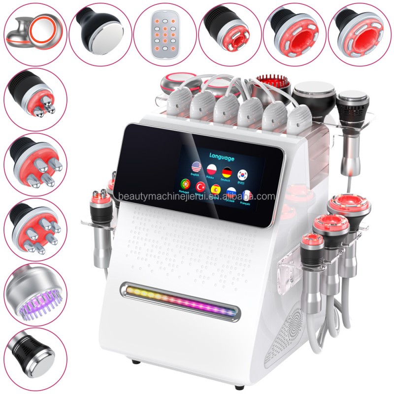 Portable 11 in 1 Vacuum Rf Face Lift Skin Rejuvenation Body Massage Beauty Machine