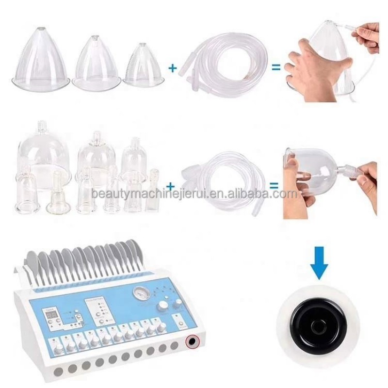 Desktop 2 in 1 EMS Vacuum Breast Enlargement Cupping Machine for Butt Lifting
