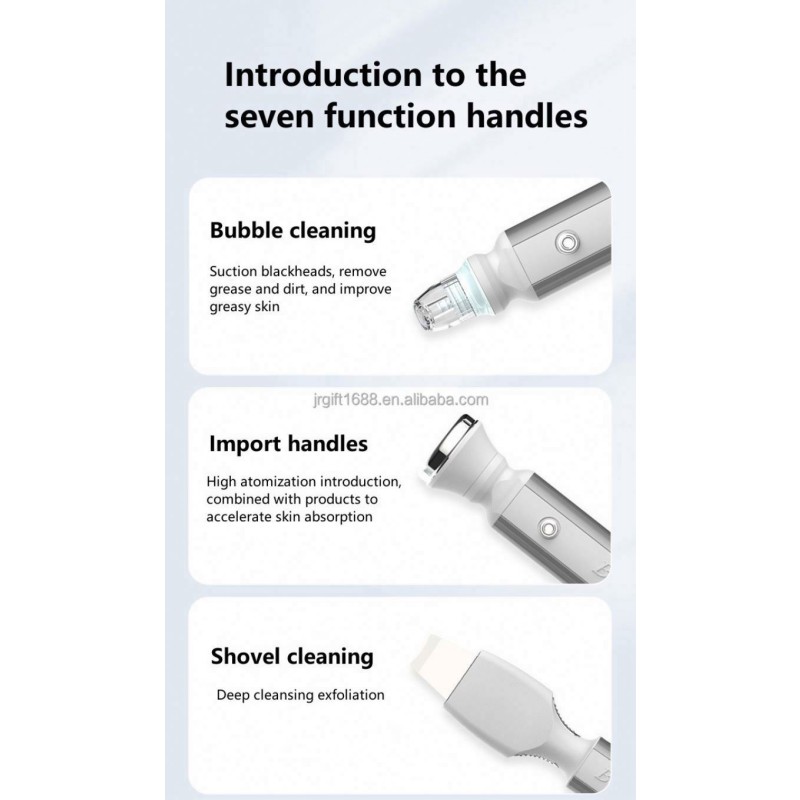 7 in 1  Skin Peeling Blackhead Extraction  Facial Dermabrasion Beauty Machine for Eye Body Rejuvenation