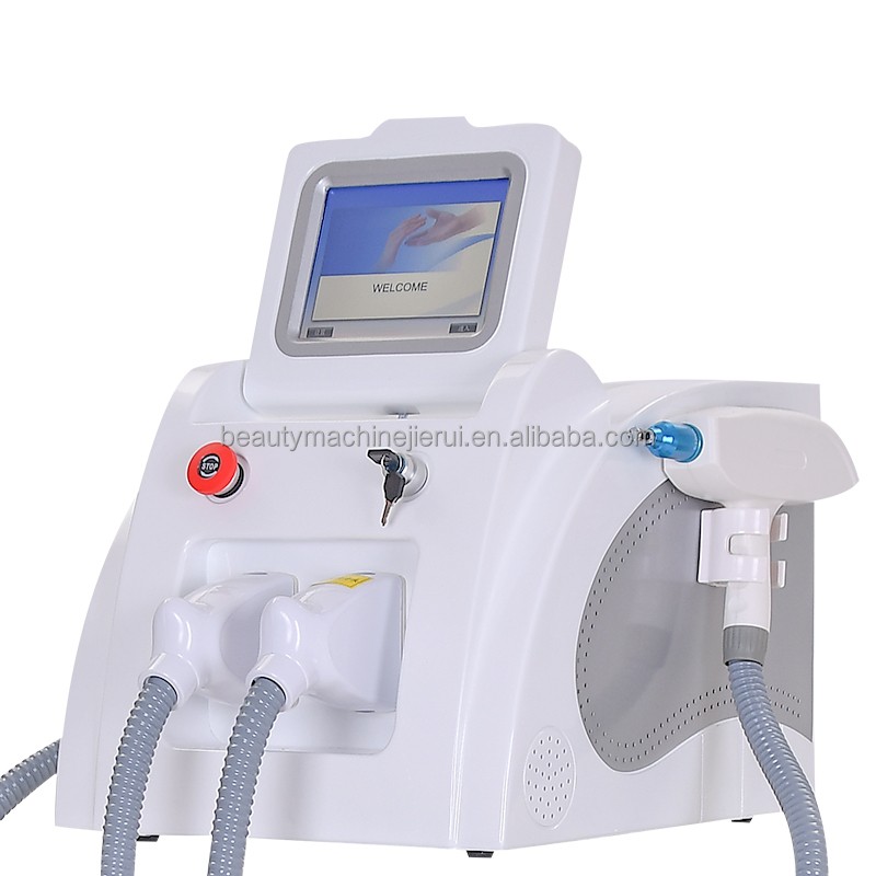 OPT IPL+RF+ND Yag Laser Multi Function Tattoo Removal Laser Painless Hair Removal Machine