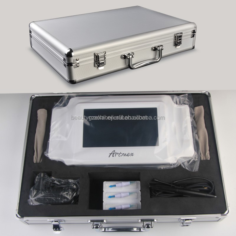 Manufacturer Portable Electric Stainless Steel Rotary Tattoo Machine Permanent Make-Up Cosmetic Meso machine