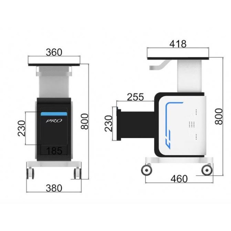High-End Beauty Salon Trolley Desktop Instrument Cart with Small Bubble Base Multi-Functional Storage