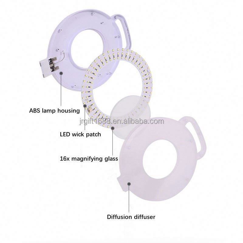 Facial Eyelash Extension Magnifying Lamp Beauty Salon Magnifying Glass with Light with Floor Stand Magnifying Lamp