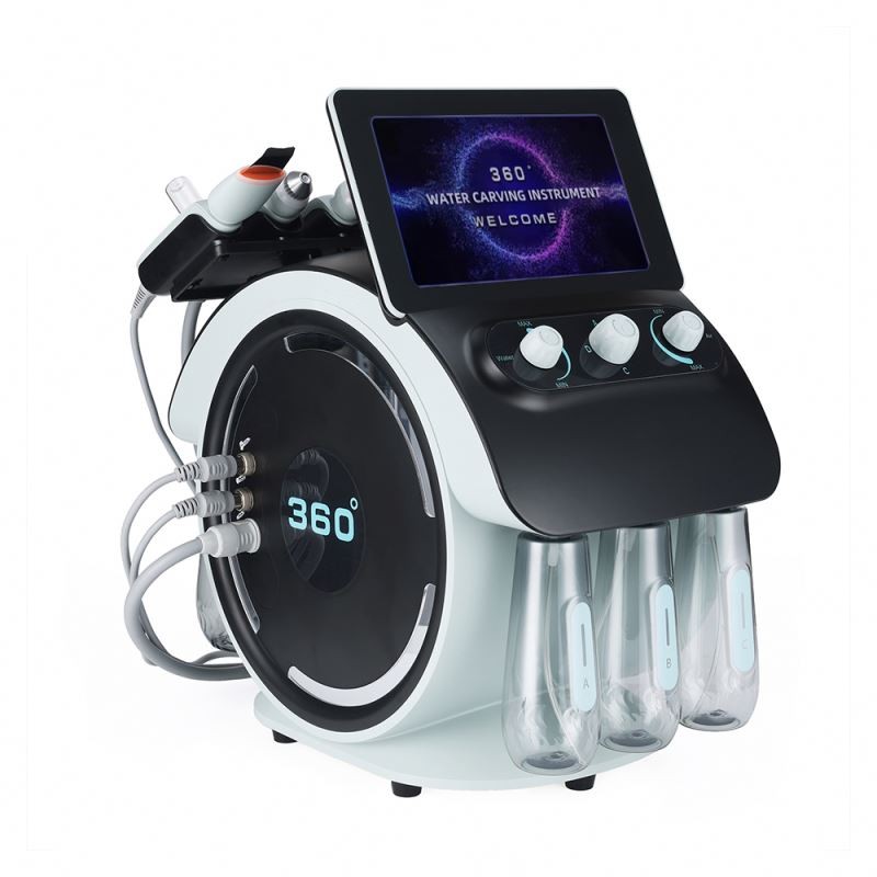 New 6-in-1 Visual Blackhead Removal Dermabrasion Facial Machine with Oxygen Cleansing